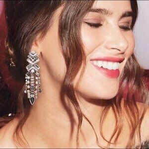 Stella & Dot Cascading Crystal Chandelier Earrings - Brand New!
